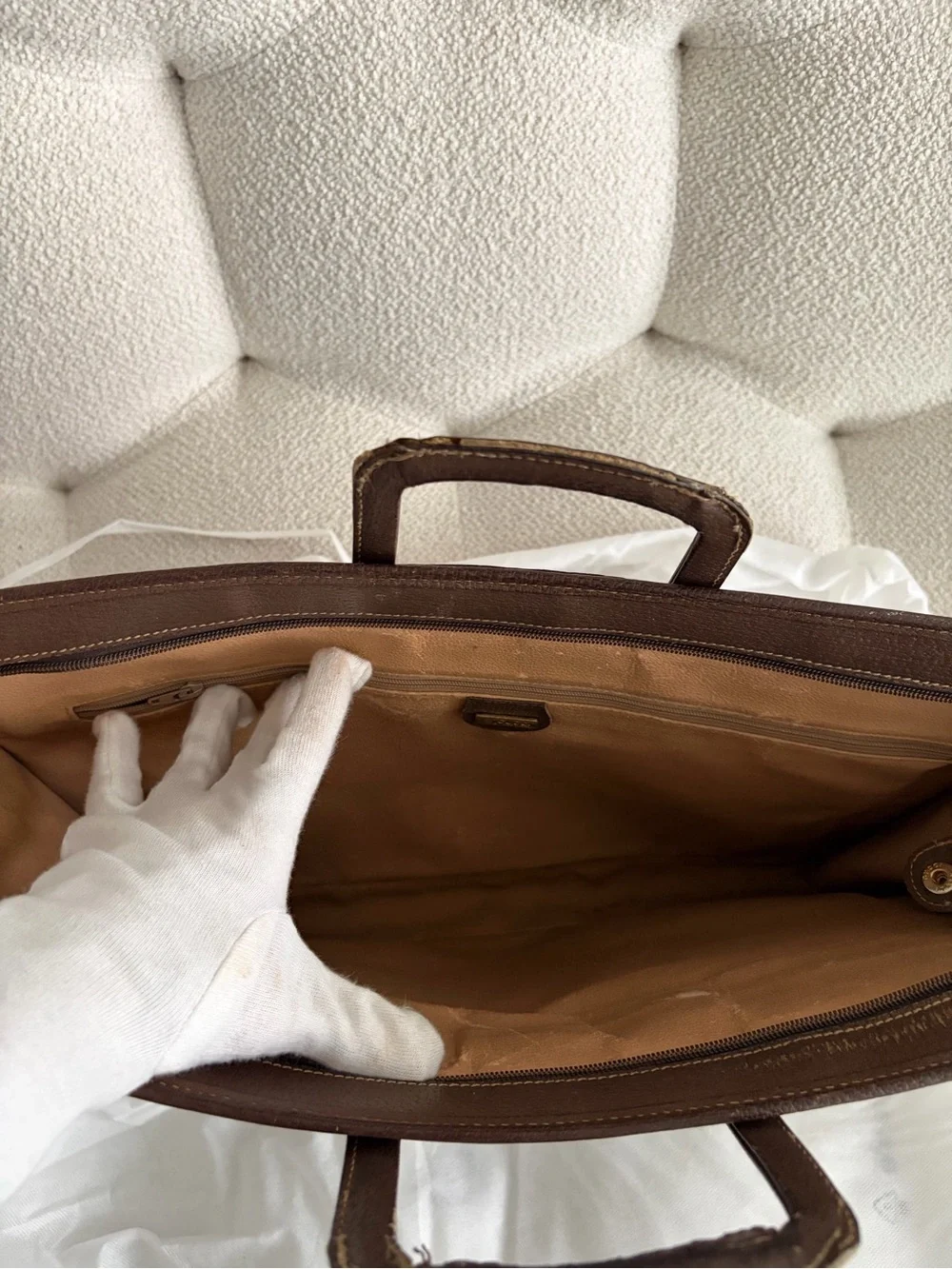 Vintage 1980s Gucci GG Supreme Portfolio / Briefcase